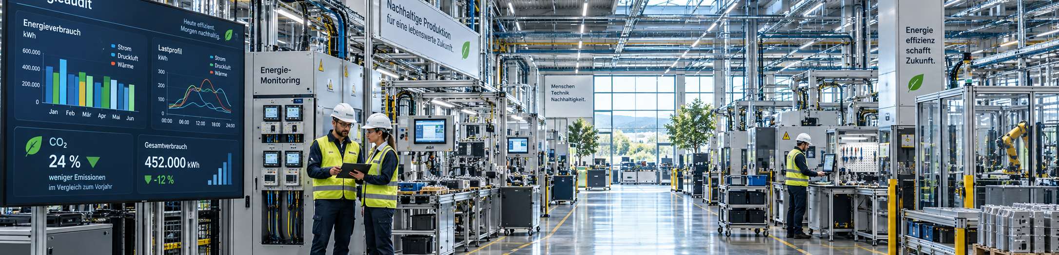Digitale Energieanalyse in einer Industrieanlage